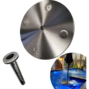 Mesa Bar Molhado Aço Inox Escovado + Chumbador